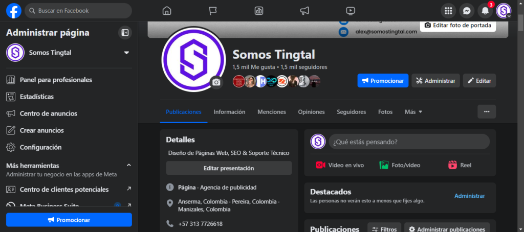 Captura de pantalla que hace referencia a Curación de Contenidos